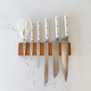 The Culinary Gallery – Premium Hardwood Magnetic Knife Holder