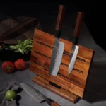 The Dual-Force Acacia – Professional Double-Sided Magnetic Knife Block