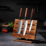 The Dual-Force Acacia – Professional Double-Sided Magnetic Knife Block