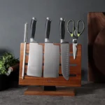 The Dual-Force Acacia – Professional Double-Sided Magnetic Knife Block