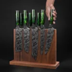 The Grand Monolith – Professional Dual-Sided Acacia Magnetic Knife Block