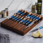 The Hidden Vault – Premium Solid Acacia In-Drawer Knife Organizer