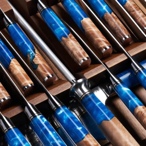 The Hidden Vault – Premium Solid Acacia In-Drawer Knife Organizer