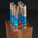 The Kinetic 360 – Rotating Natural Acacia Magnetic Knife Block