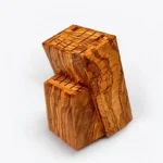 The Mediterranean Grove – Handcrafted Solid Olive Wood Knife Block