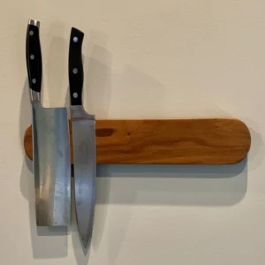 The Modern Arc – Handcrafted Solid Wood Magnetic Knife Holder (2)