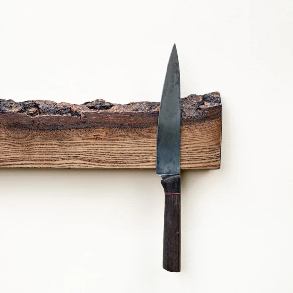 The Oak Horizon – Handcrafted Live Edge Magnetic Knife Gallery