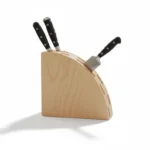 The Radiant Arc – Handmade Solid Wood Fan-Line Knife Block
