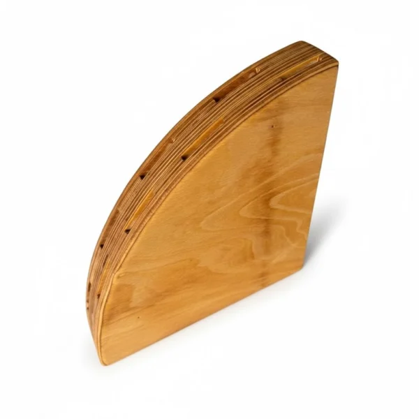 The Radiant Arc – Handmade Solid Wood Fan-Line Knife Block