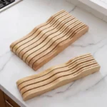 The Sculpted Drawer Vault – Artisan In-Drawer Wooden Knife Organizer