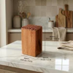 The Zen Heritage – Japanese Minimalist Solid Wood Knife Block