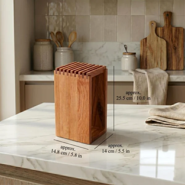 The Zen Heritage – Japanese Minimalist Solid Wood Knife Block