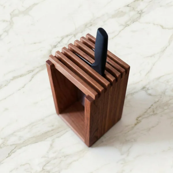 The Zen Heritage – Japanese Minimalist Solid Wood Knife Block